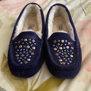 Blue Ugg moccasins